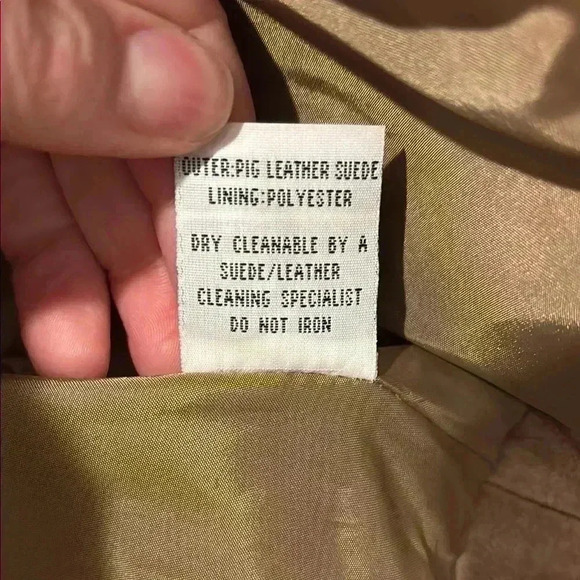 Vintage Target Real Suede Tan Women's Jacket - Size 10 - Picture 6 of 7